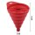 Silicon Funnel, foldable, red