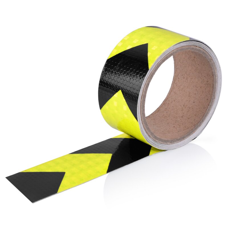 Reflecitve Safety Selfadhesive Tape, yellow/black, 5m Roll, € 8,90