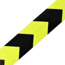 Reflektor Sicherheits - Klebeband, gelb/schwarz, 5 m