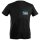 ROCKFOXX U-Neck T-Shirt MEN black, Logo small