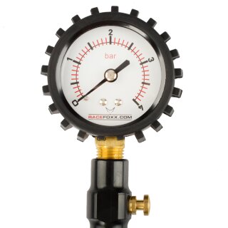 Professional Tire Pressure Gauge ANALOG, w. patented Air Chuck