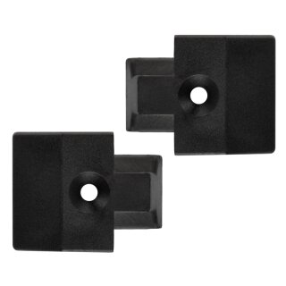 End Caps for Airline Rails, Square Shape, Set of 2