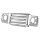 Kühlergrill Set, SVX Style für Land Rover Defender 90/110, Silber