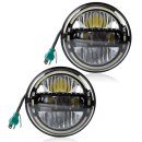 LED 7" Headlight Set with E Test Report, for Land...