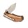 Rockfoxx Folding Knife w Wooden Handle