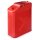 Benzinkanister Edelstahl, vertikal, rot, 20 Liter