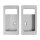 Aluminium Door-Opener Trough, silver, pair, for Defender &gt;&gt;2016