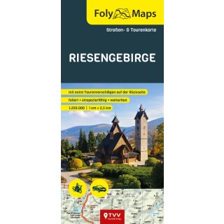 FolyMap Riesengebirge  - Straßen- und tour map 1:250 000