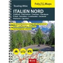 FolyMaps Touring Atlas Italien Nord  - Laminierter...