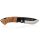 Folding Knife Stainless Steel Blade Cedar Wood Black