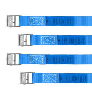 Tie-Down Belts, 40 cm , 4 pcs, blue