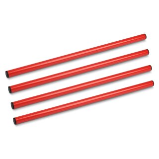 INEOS Grenadier Railing Tubes, Set of 4, red, second rate!