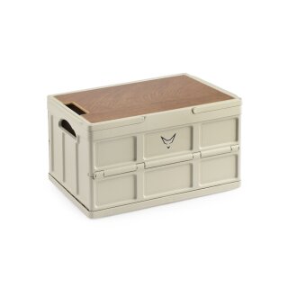 Folding Box w/ Wooden Lid, 15L