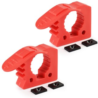 Universal Rubber Holder for Tools and Equipment, 2 pieces, red