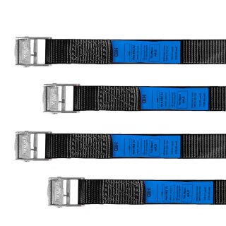 Tie Down Belts 40 cm long, Set of 4, black