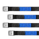 Tie Down Belts 250 cm long, Set of 4, black